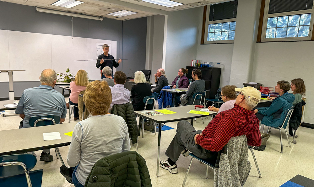 Michael Warren Thomas Teaching a Horticultural Class in Rochester